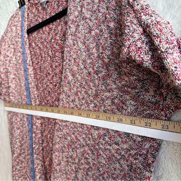 J. Jill Cardigan Women's XL Red Cotton Blend Knit Open Grandmacore Casual Boho - Picture 7 of 8